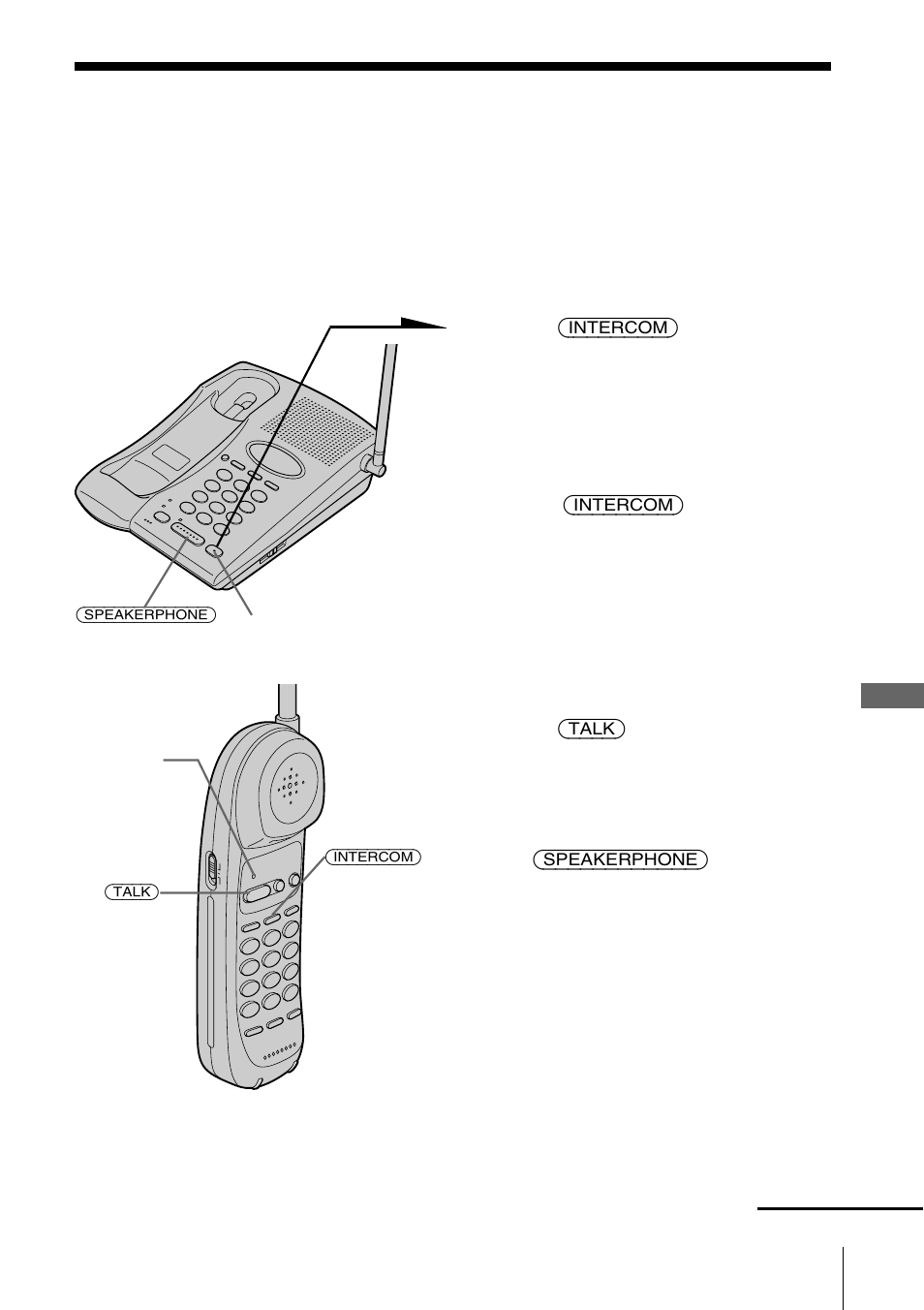 Transferring a call, To transfer from the base phone to the handset | Sony SPP-933 User Manual | Page 29 / 80