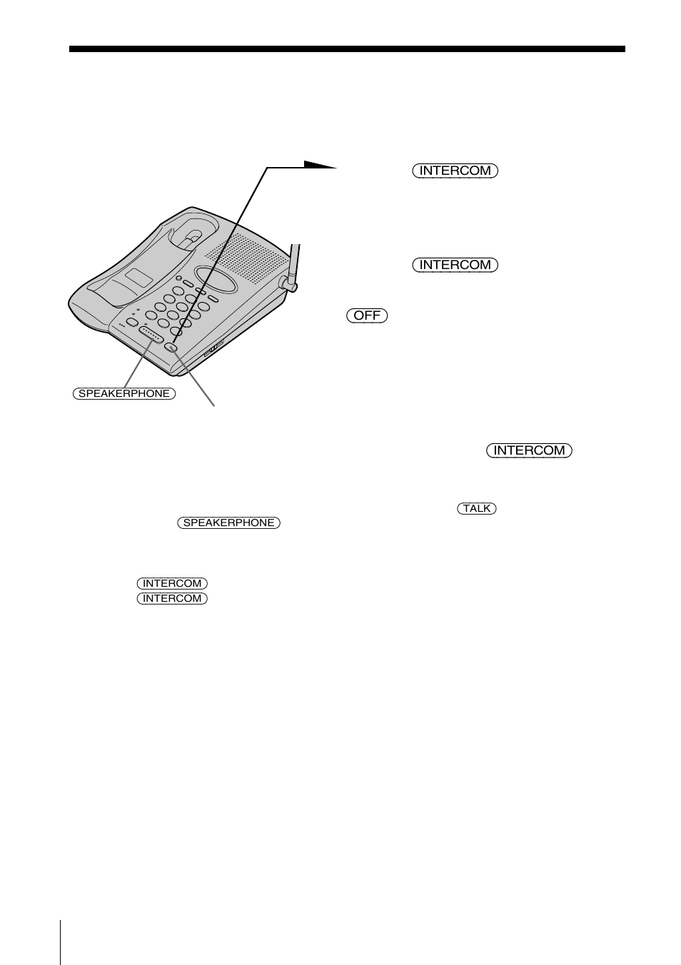 Para conversar del teléfono base al microteléfono | Sony SPP-933 User Manual | Page 66 / 80