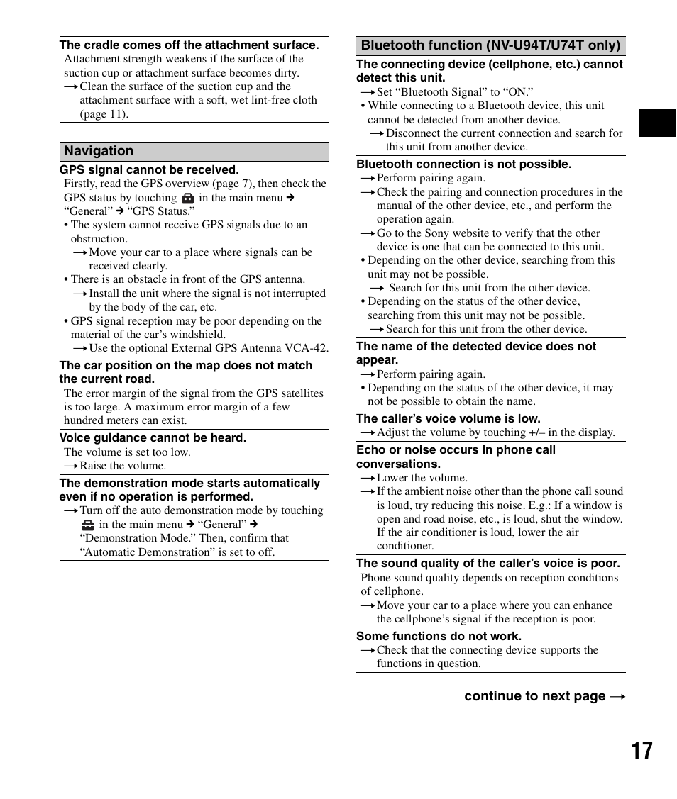 Sony NV-U84 User Manual | Page 17 / 60