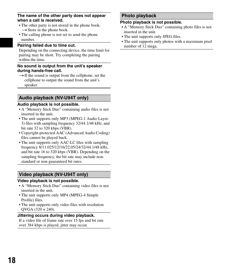 Sony NV-U84 User Manual | Page 18 / 60