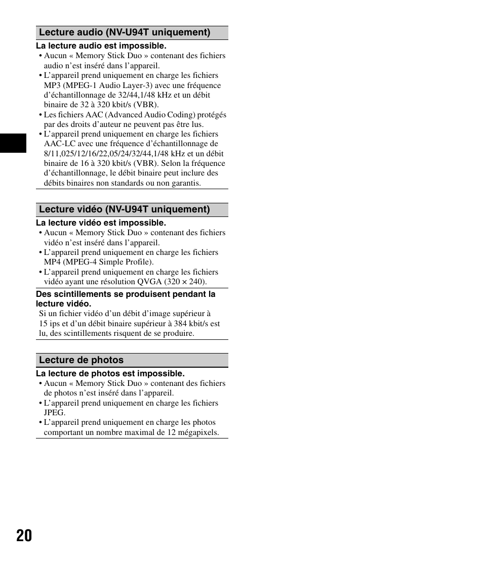 Sony NV-U84 User Manual | Page 38 / 60