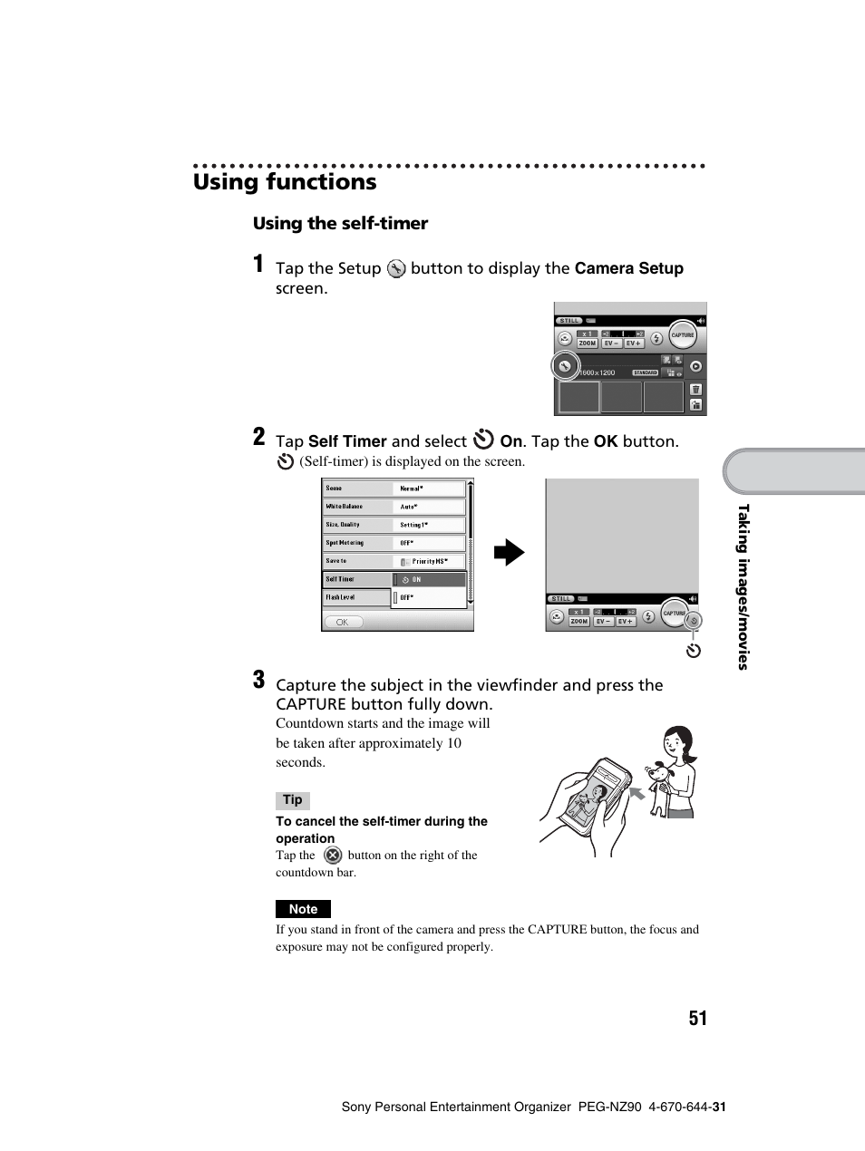 Using functions | Sony PEG-NZ90 User Manual | Page 51 / 115