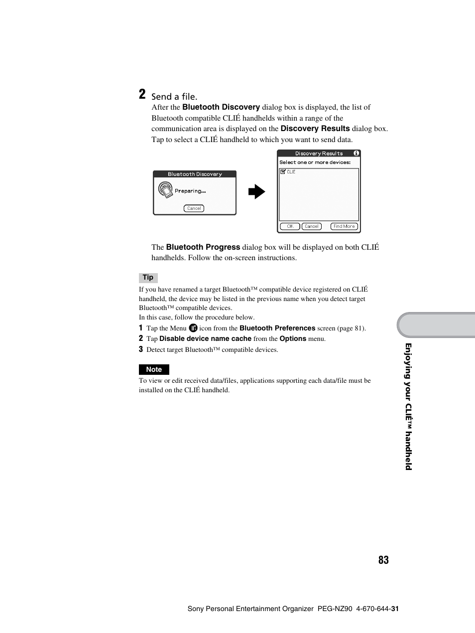 Sony PEG-NZ90 User Manual | Page 83 / 115