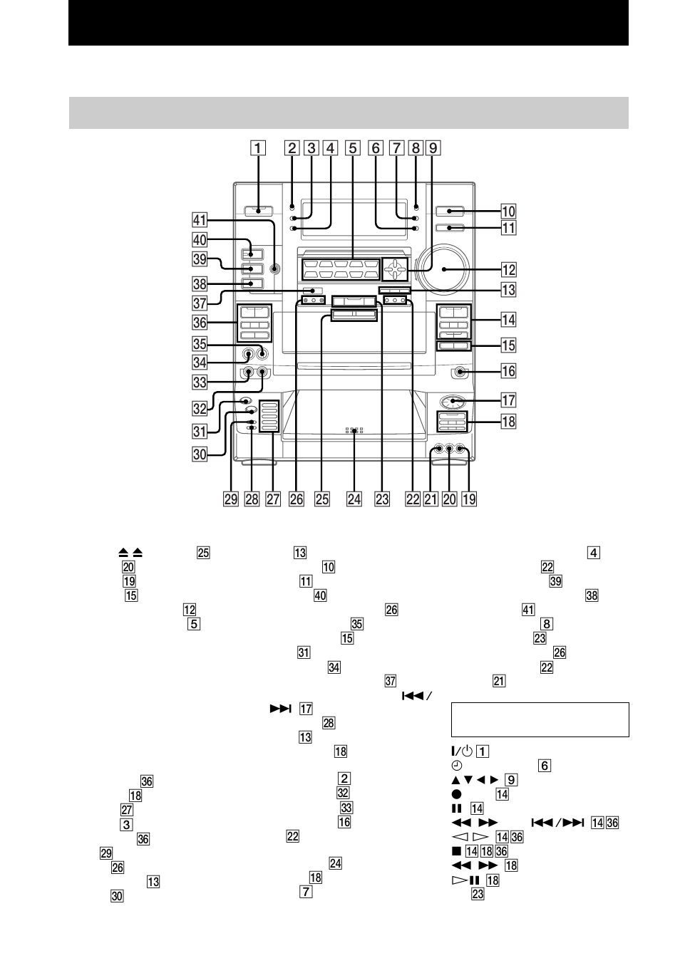 Appareil principal | Sony LBT-XG60 User Manual | Page 34 / 92