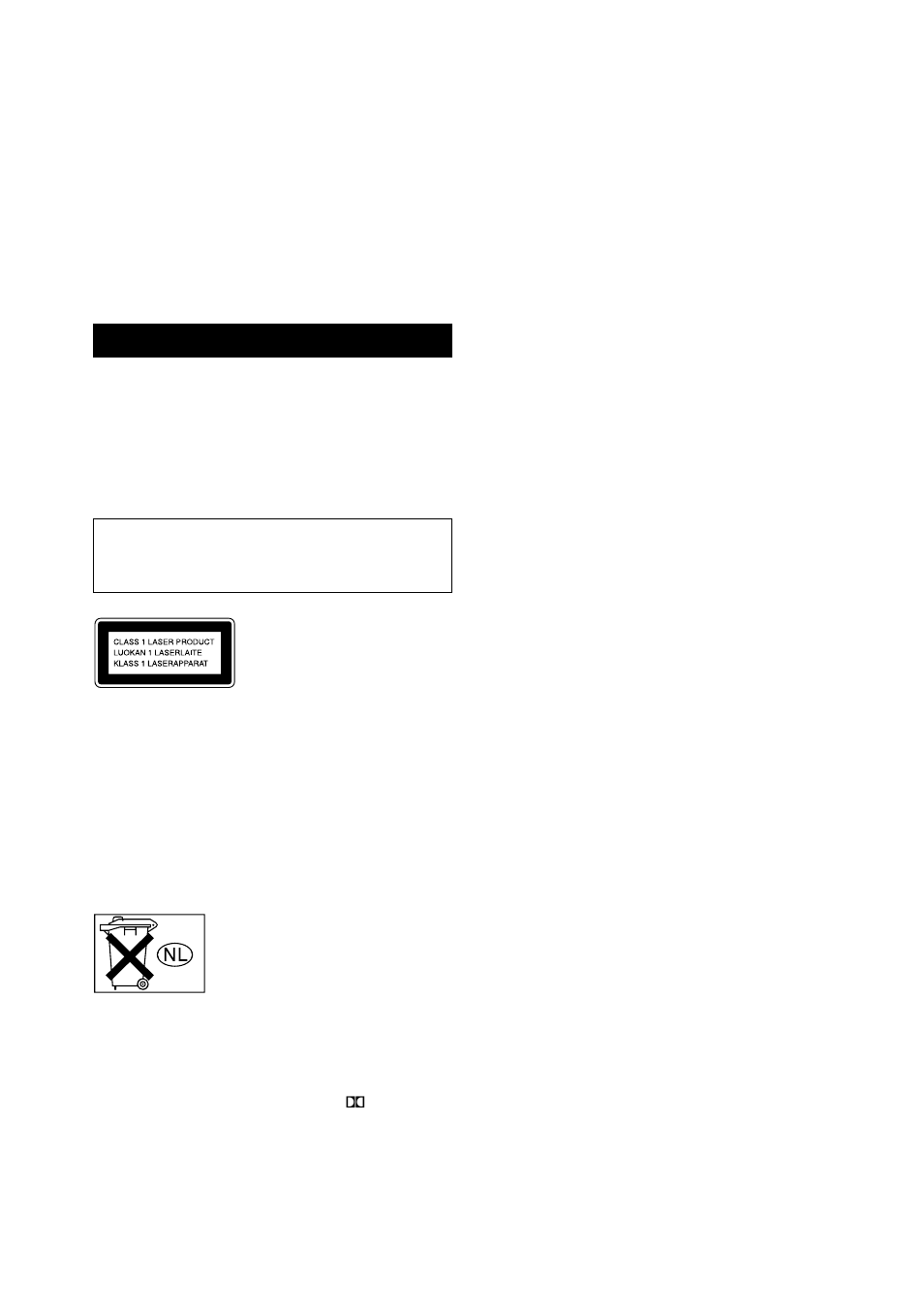 Advertencia | Sony LBT-XG60 User Manual | Page 62 / 92