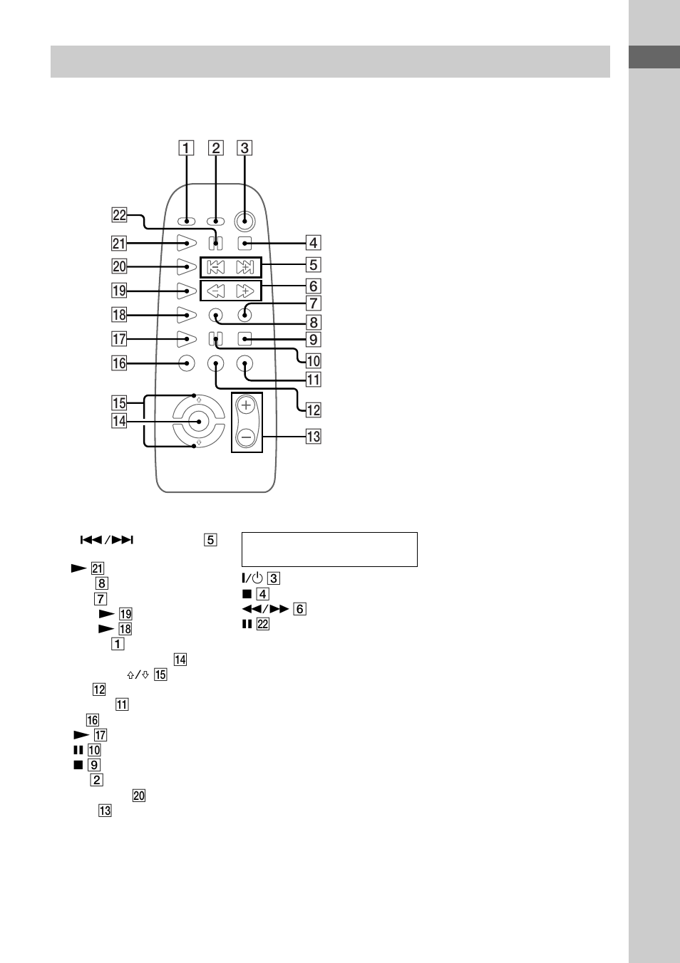 Mando a distancia | Sony LBT-XG60 User Manual | Page 65 / 92