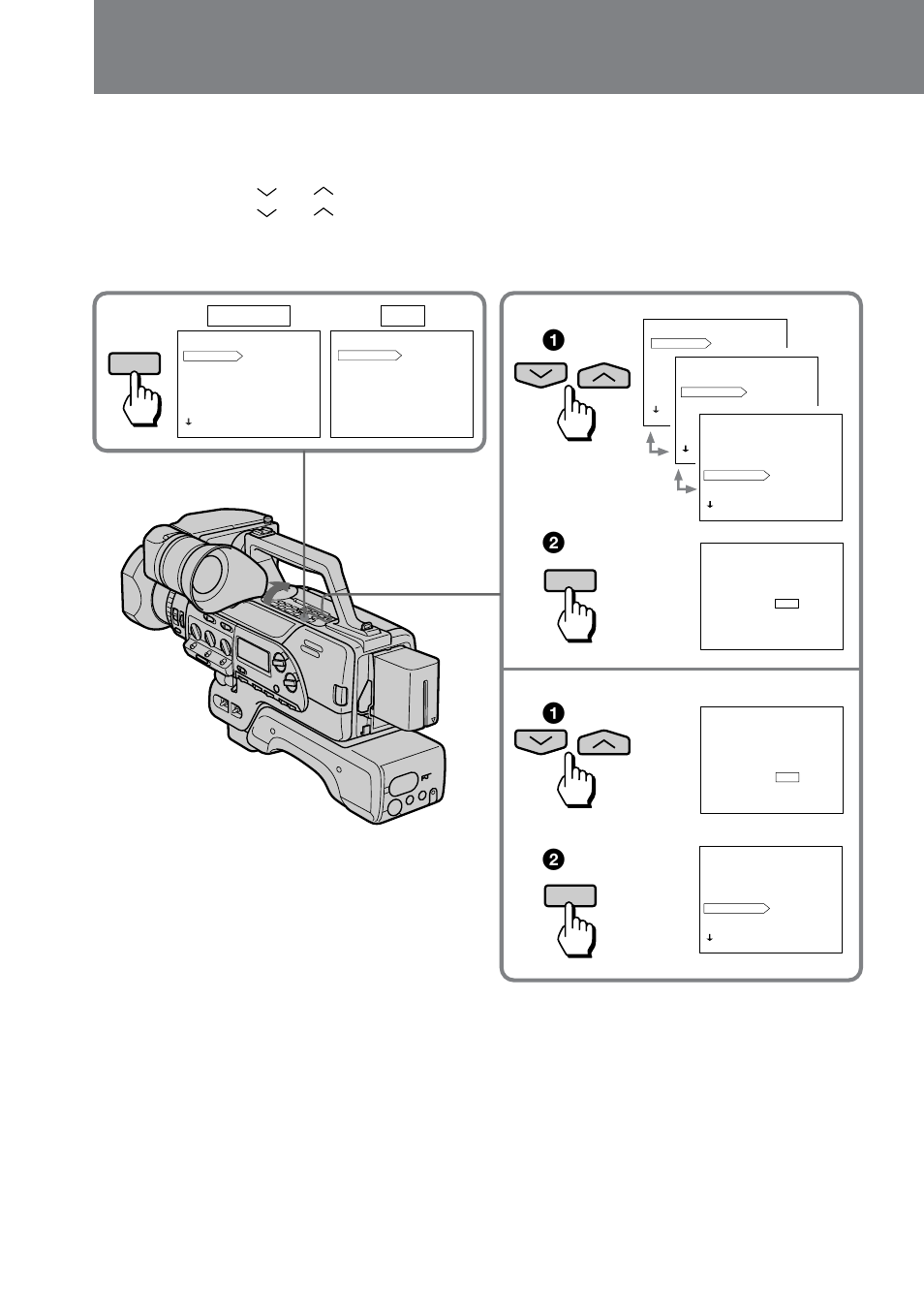 Changing the mode settings | Sony DCR-VX9000 User Manual | Page 26 / 96