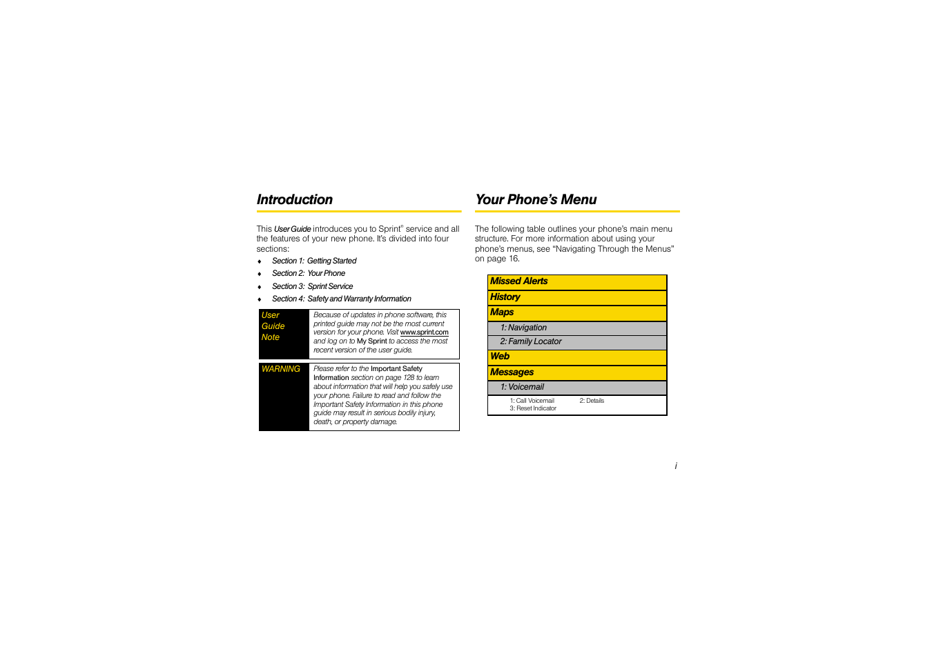 Introduction, Your phone’s menu | Sony SCP-3810 User Manual | Page 7 / 160