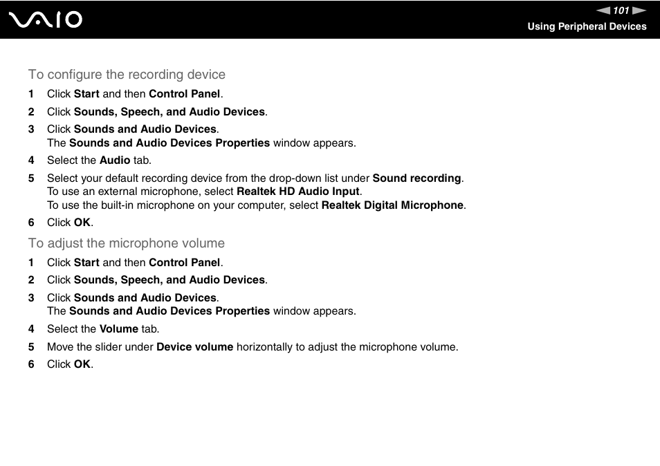 Sony VGN-BX700 User Manual | Page 101 / 223