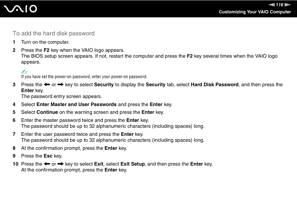 Sony VGN-BX700 User Manual | Page 116 / 223