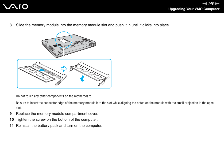 Sony VGN-BX700 User Manual | Page 148 / 223