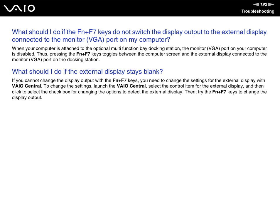 Sony VGN-BX700 User Manual | Page 192 / 223