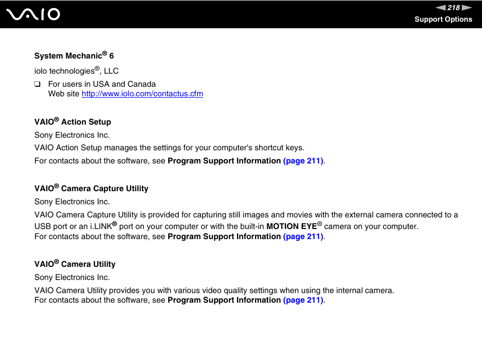 Sony VGN-BX700 User Manual | Page 218 / 223