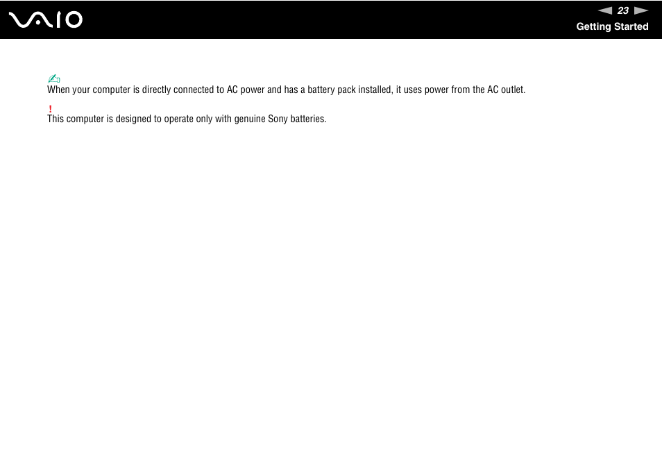Sony VGN-BX700 User Manual | Page 23 / 223