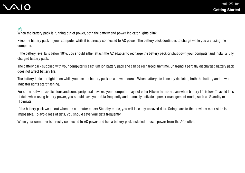 Sony VGN-BX700 User Manual | Page 25 / 223