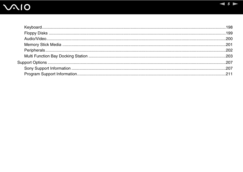 Sony VGN-BX700 User Manual | Page 5 / 223