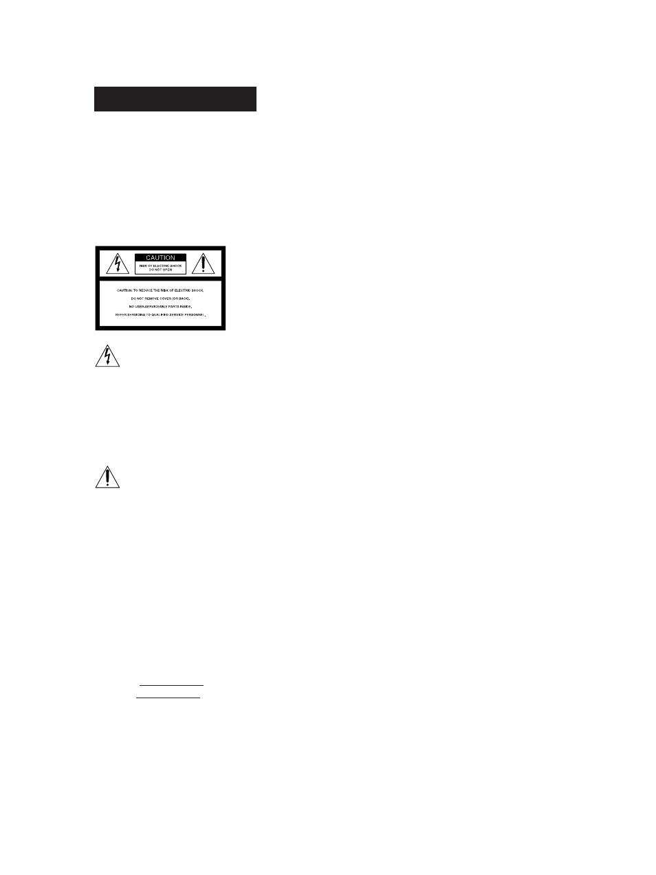 Warning, 2notice for the customers in the united kingdom, For the customers in canada | Sony TC-WE405 User Manual | Page 2 / 16