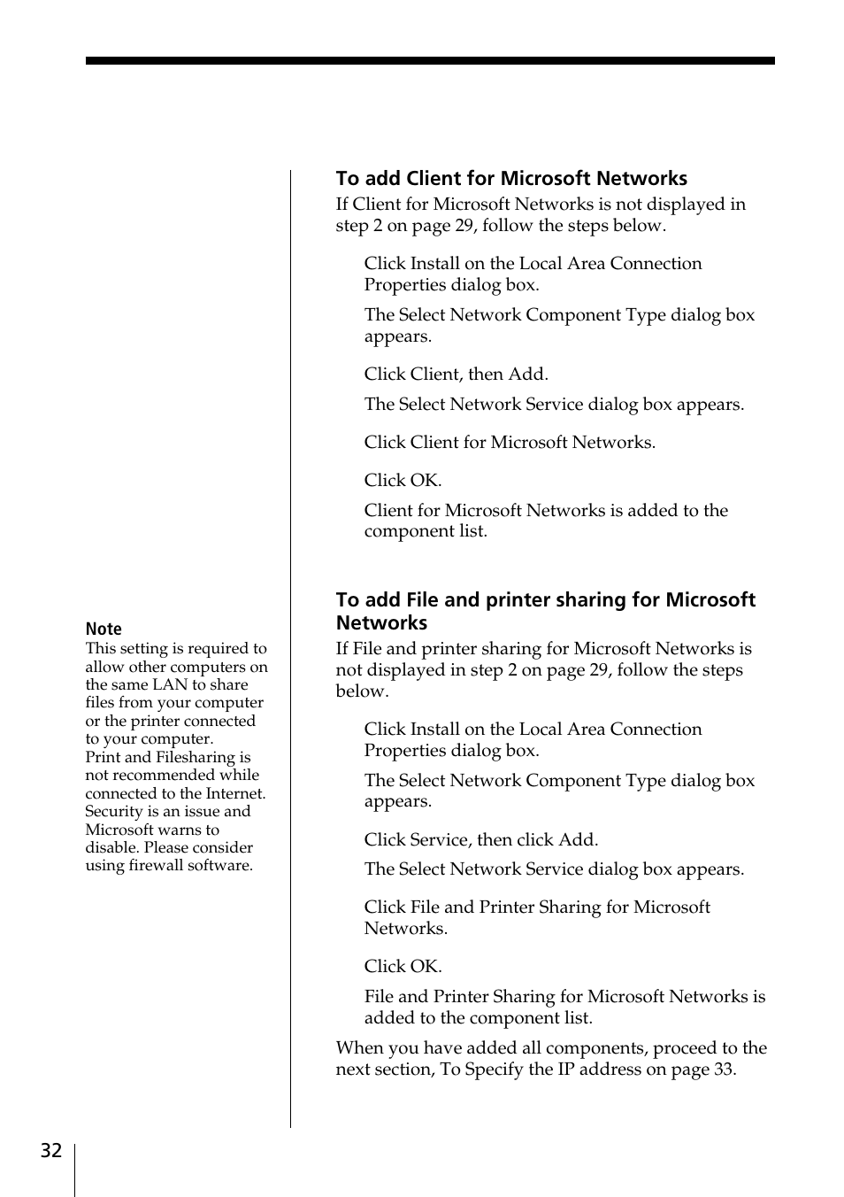 Sony PCWA-C100 User Manual | Page 32 / 68