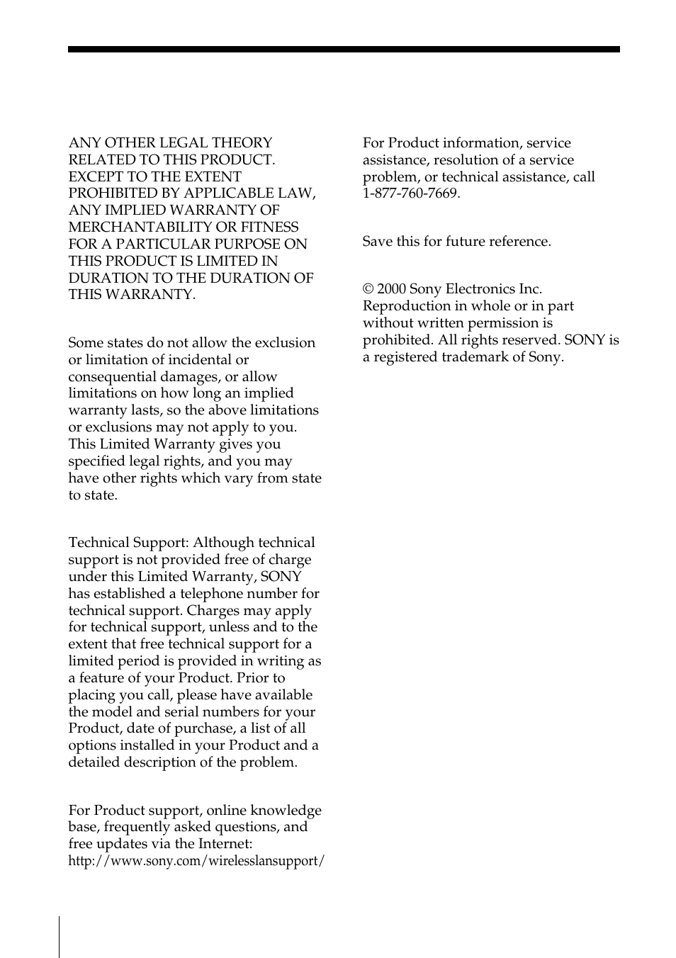 Sony PCWA-C100 User Manual | Page 64 / 68