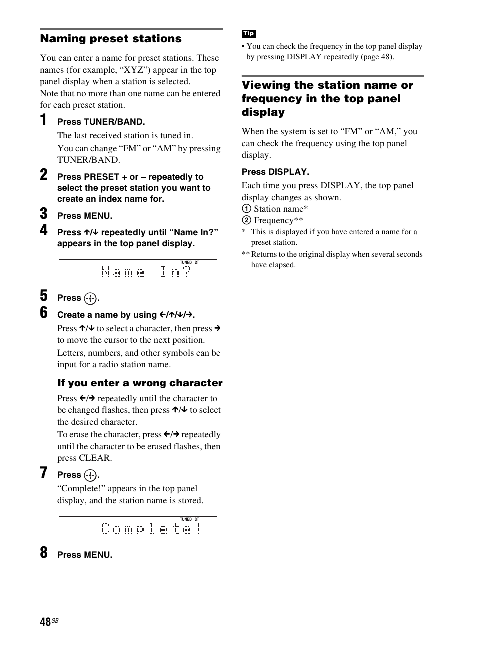 Sony 3-299-270-21(2) User Manual | Page 48 / 84