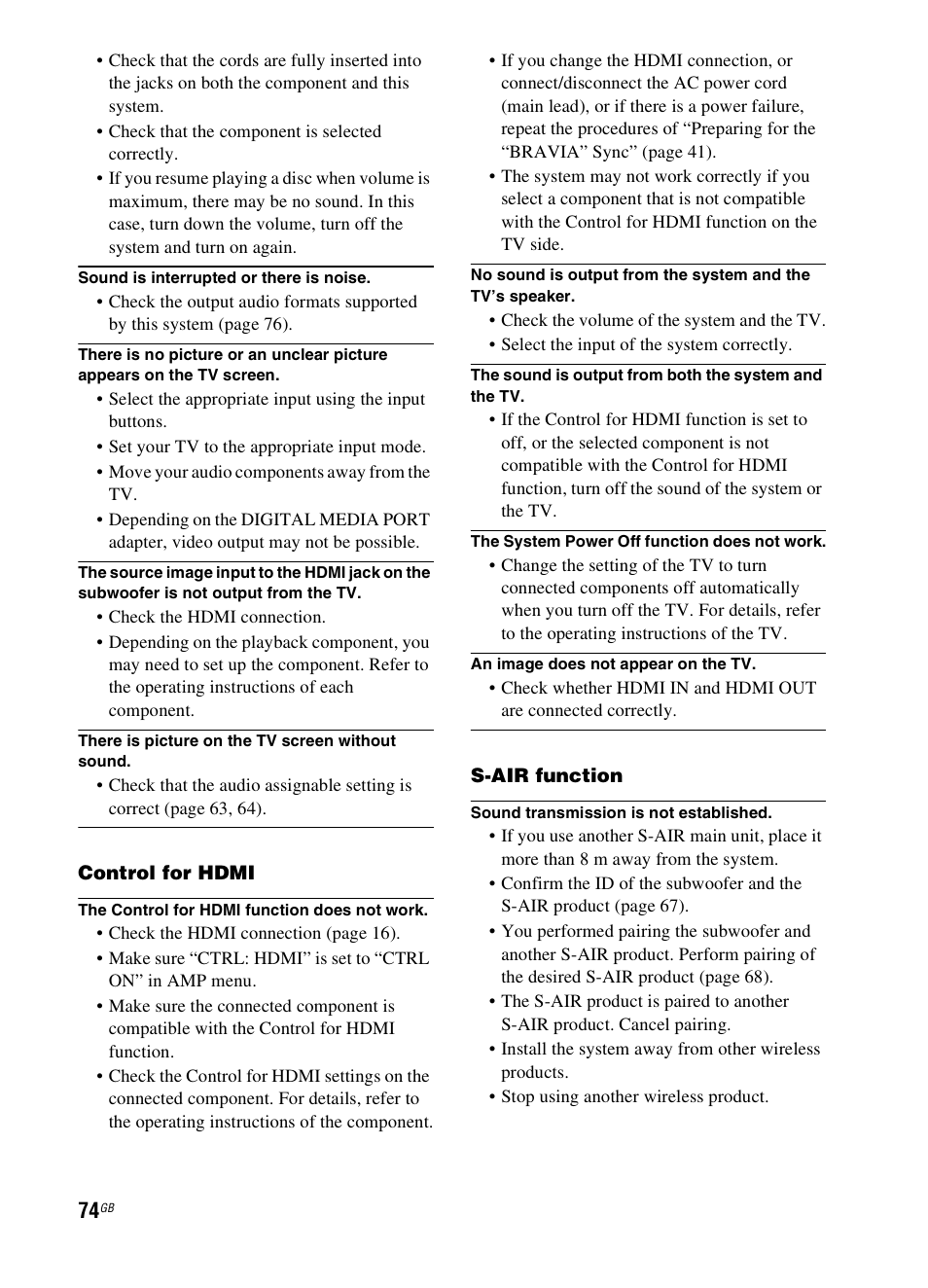 Sony 3-299-270-21(2) User Manual | Page 74 / 84