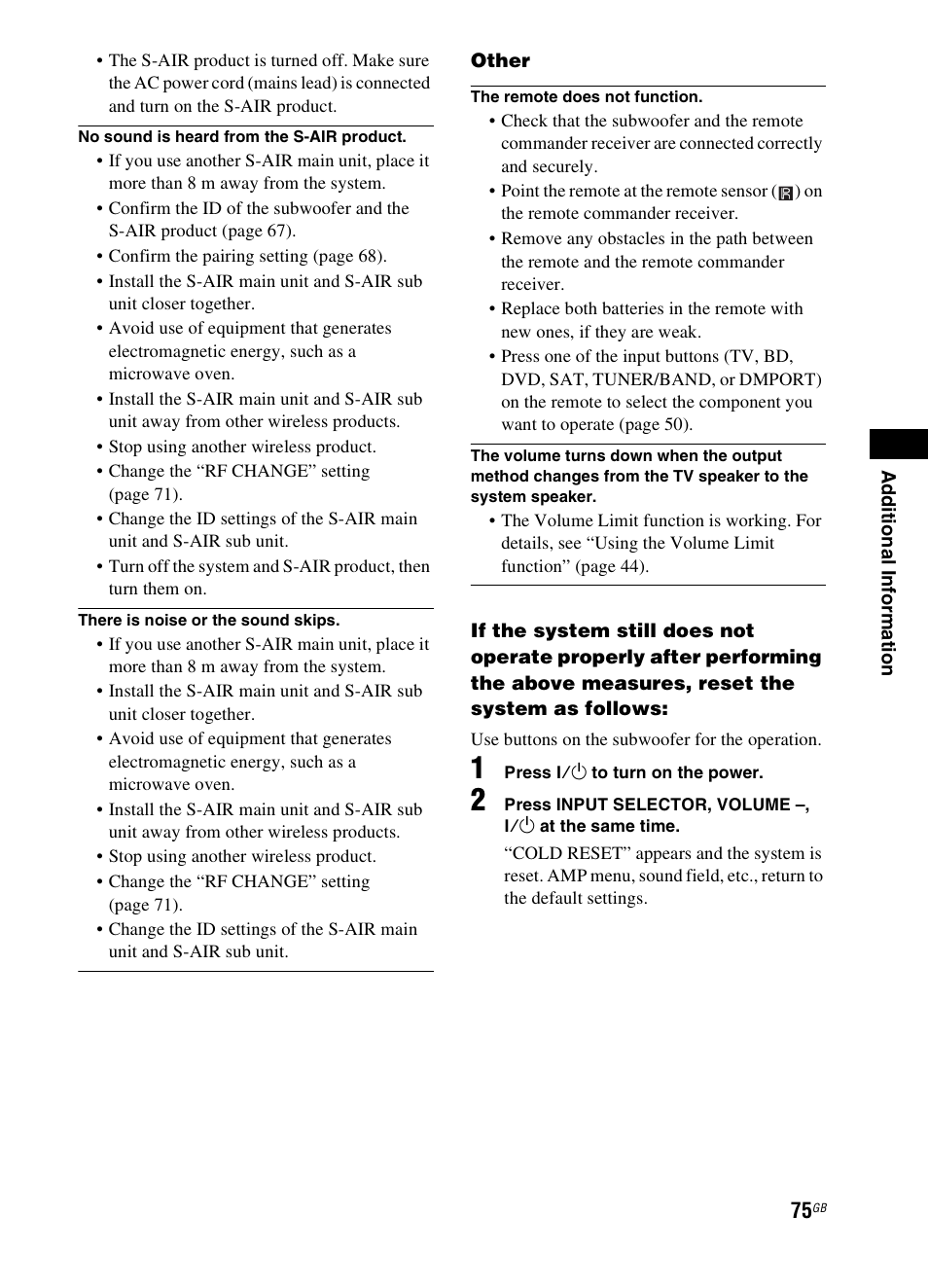 Sony 3-299-270-21(2) User Manual | Page 75 / 84