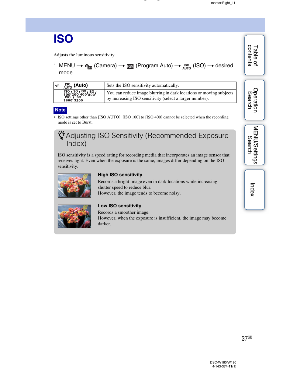 Sony Cyber-shot 4-143-374-11(1) User Manual | Page 37 / 104