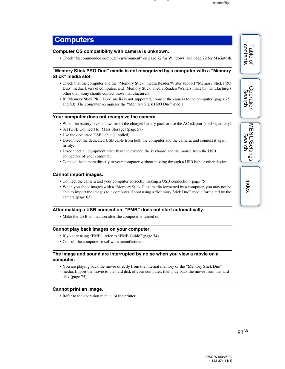 Computers | Sony Cyber-shot 4-143-374-11(1) User Manual | Page 91 / 104