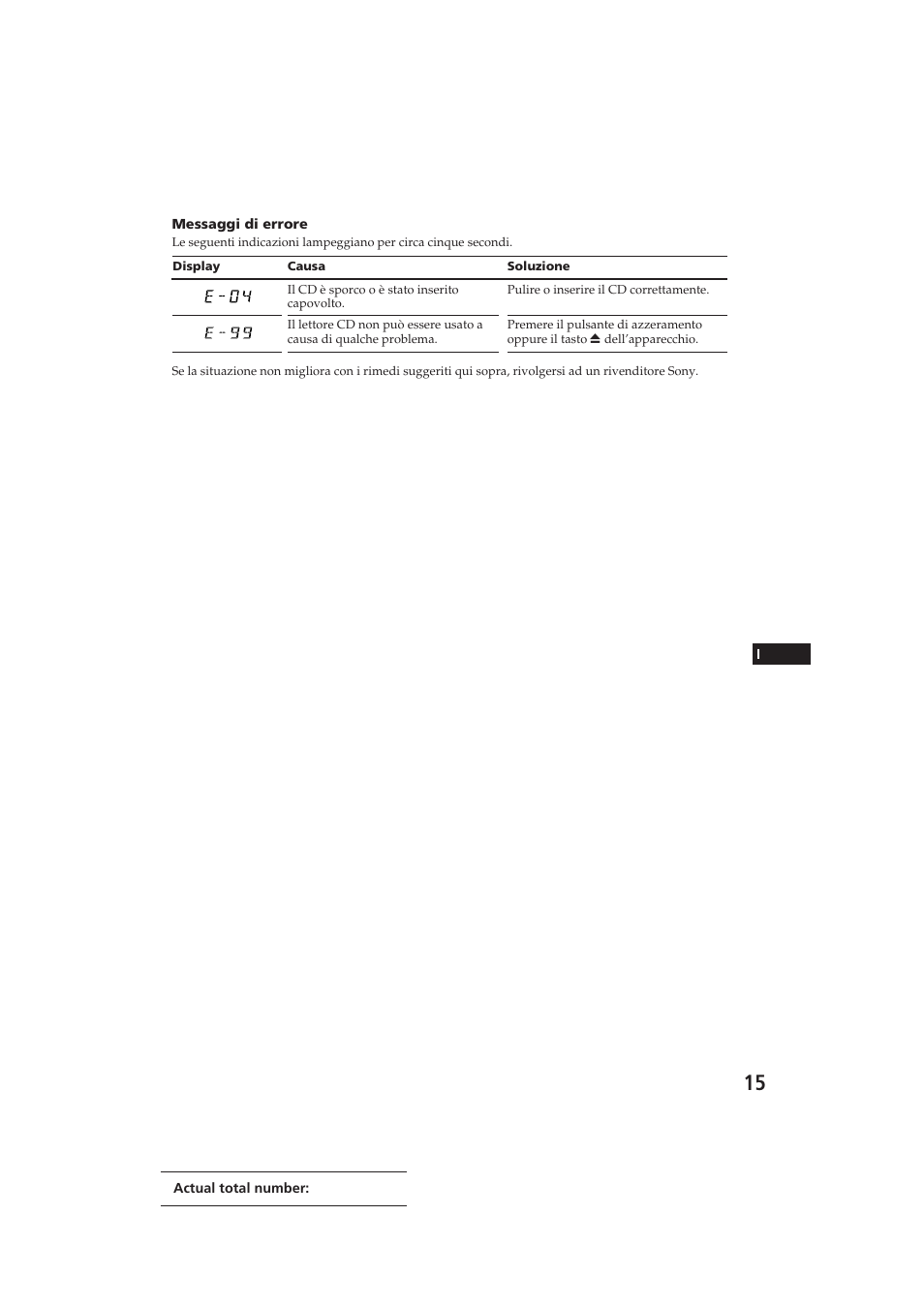 Sony CDX-3002 User Manual | Page 58 / 60
