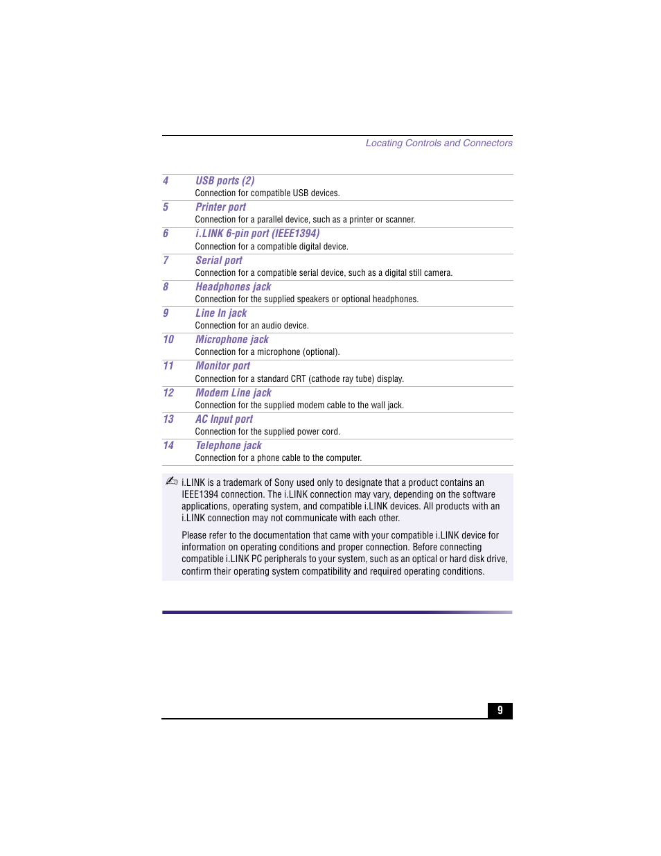 Sony PCV-RX570 User Manual | Page 9 / 28