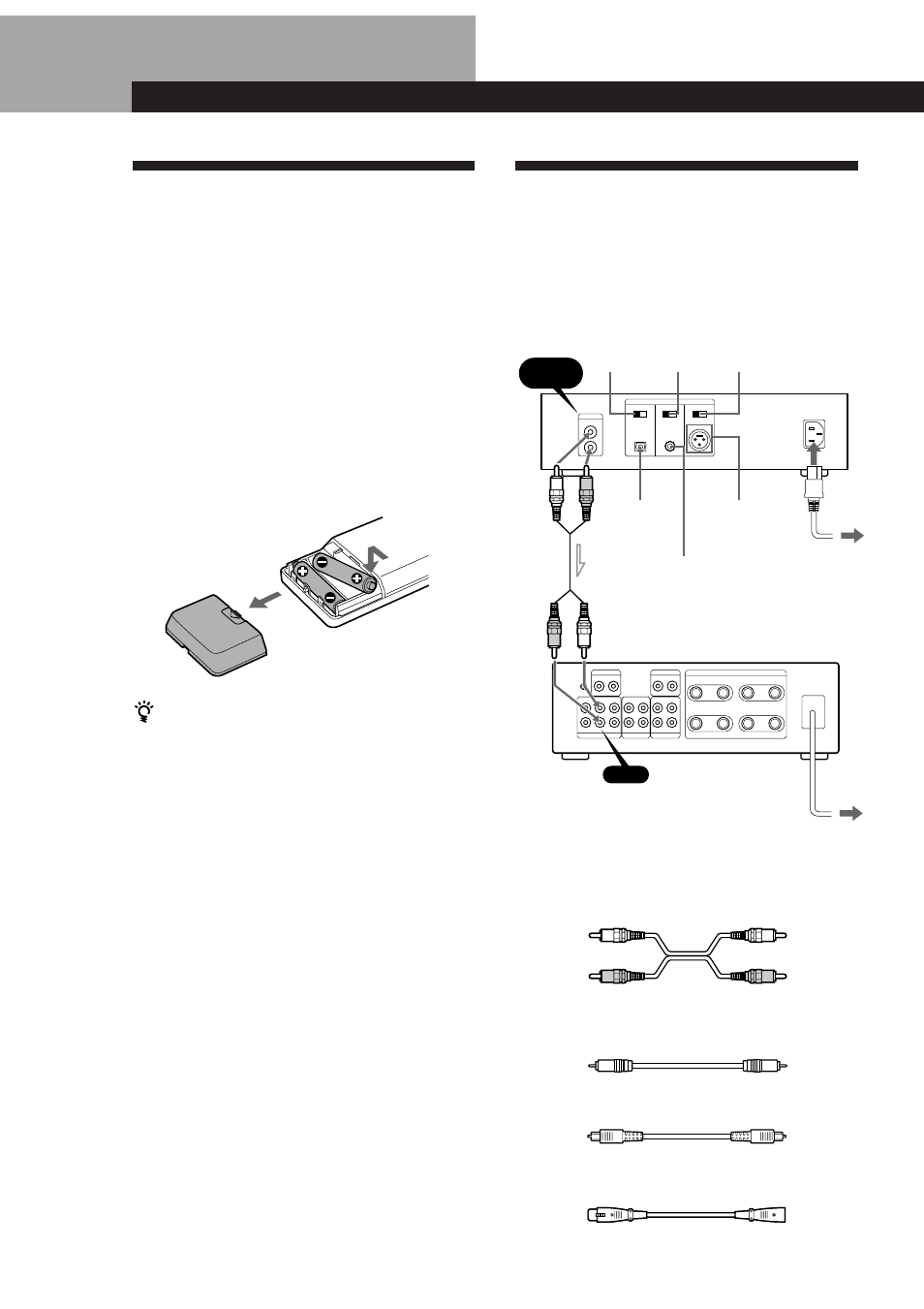 Hooking up the system, Unpacking, Getting started 4 | Overview, Inserting batteries into the remote | Sony CDP-X5000 User Manual | Page 4 / 90