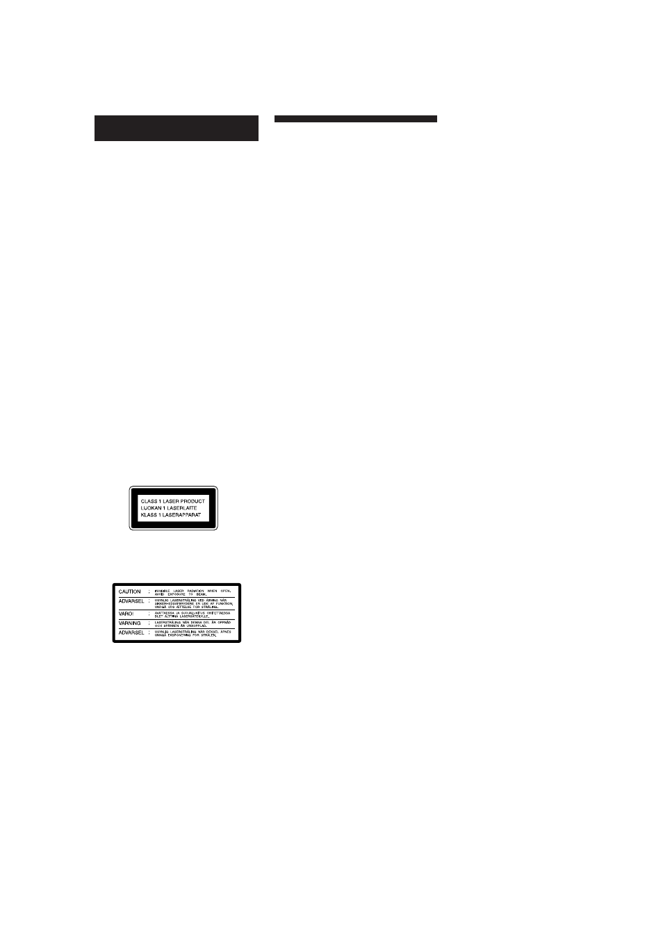 Precauciones, Advertencia | Sony CDP-X5000 User Manual | Page 68 / 90