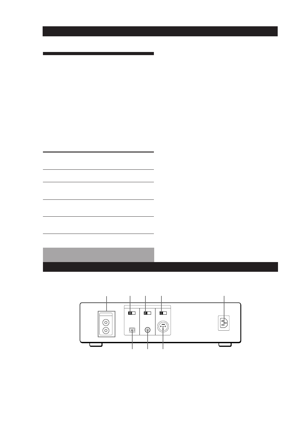 Especificaciones, Información adicional 22, Descripción del panel posterior | Sony CDP-X5000 User Manual | Page 88 / 90