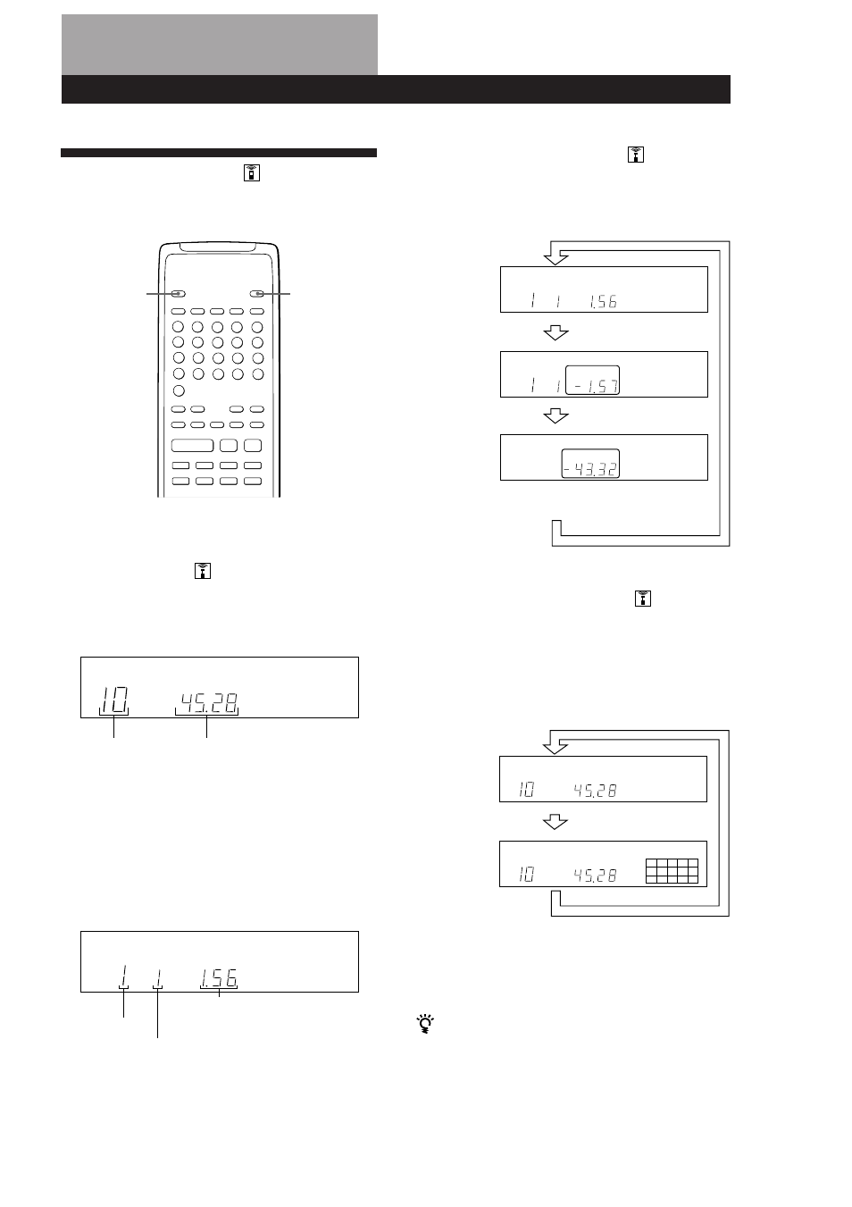 Using the display, Playing cds 9, Display information while playing a disc | Playing cds, Checking the remaining time, Displaying the music calendar | Sony CDP-X5000 User Manual | Page 9 / 90