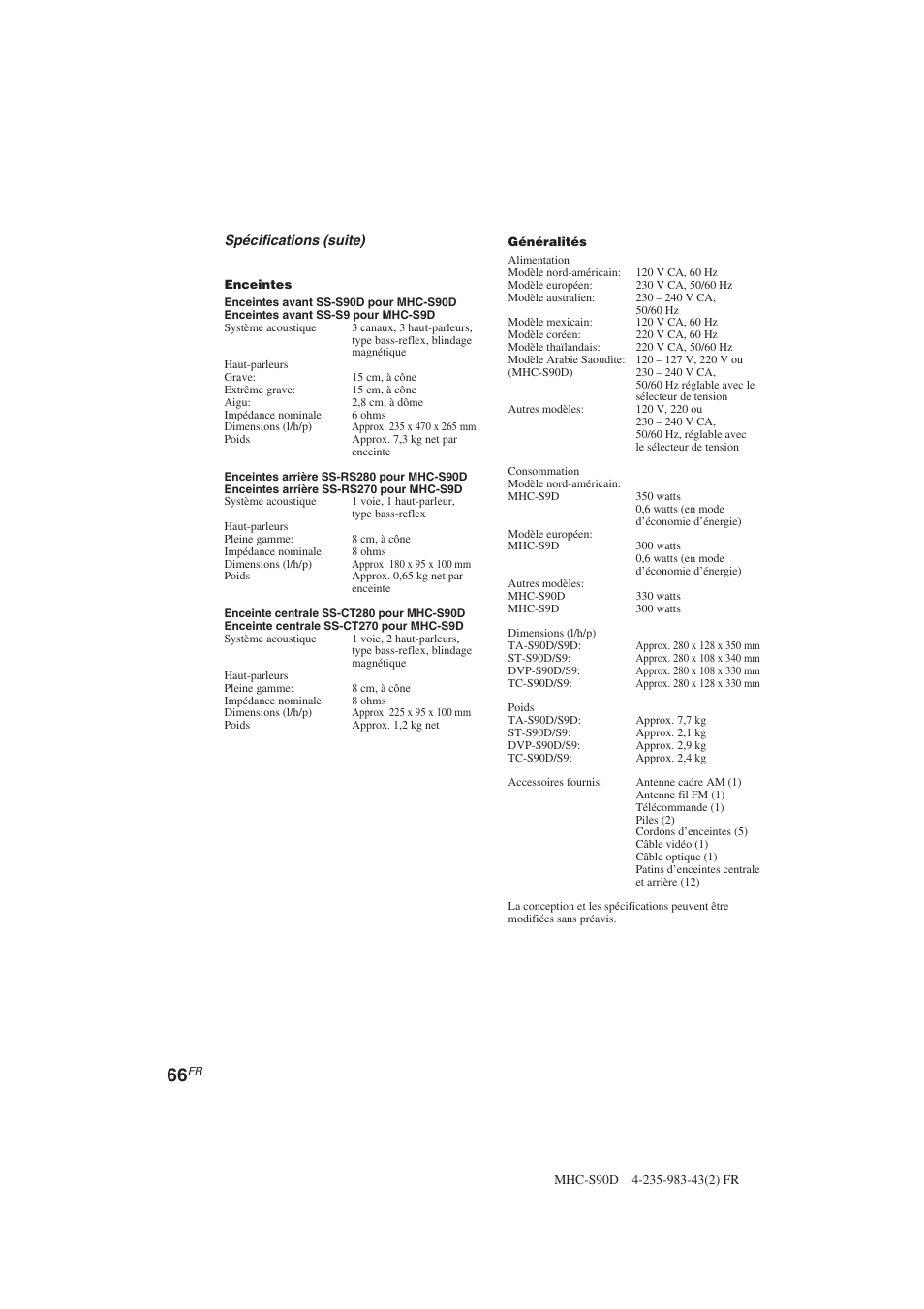 Sony MHC-S90D User Manual | Page 142 / 228