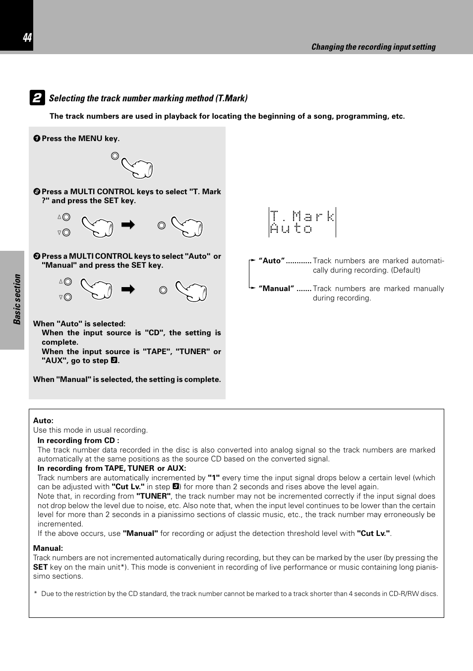 Sony HM-982RW User Manual | Page 44 / 88