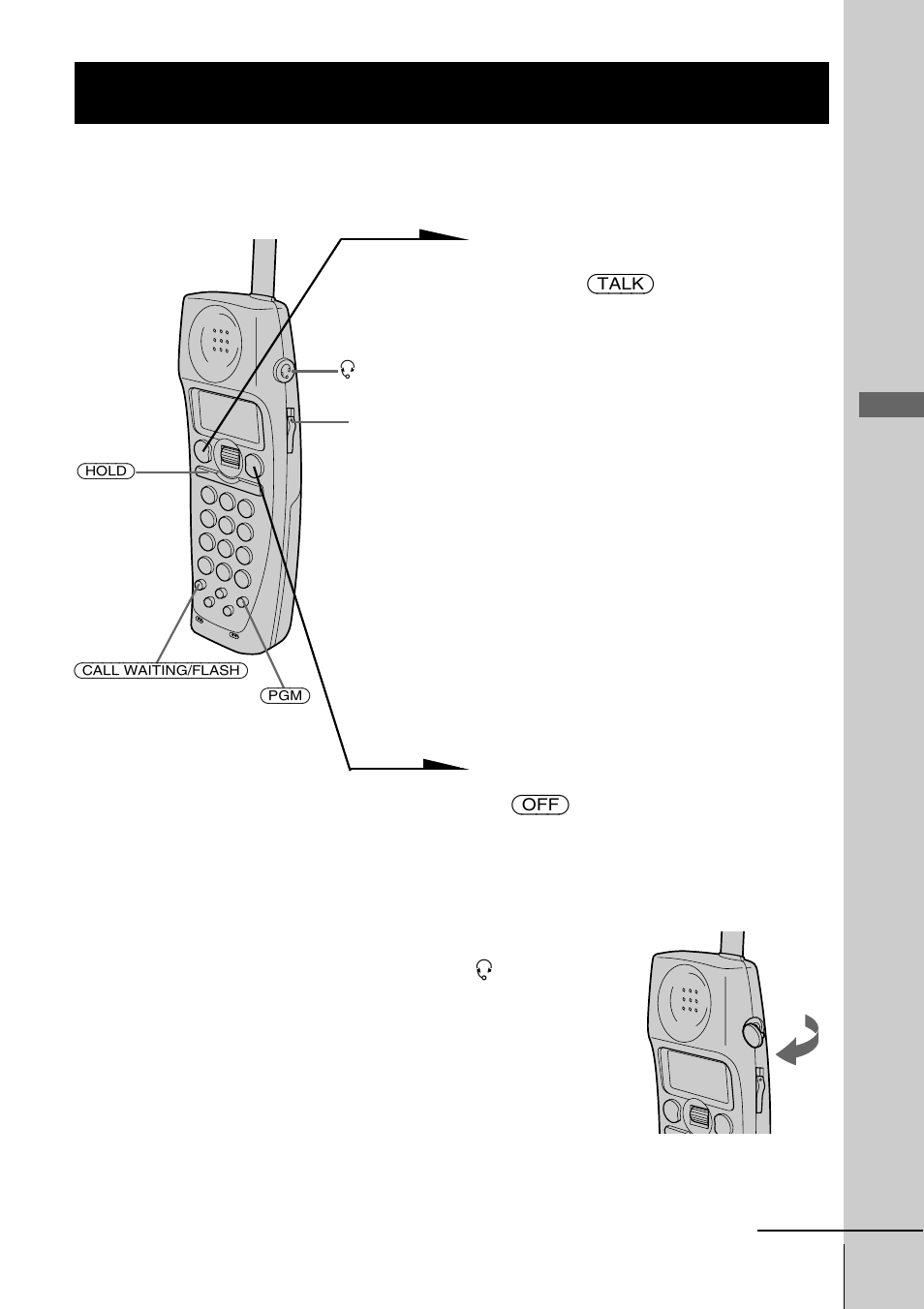 Receiving calls, Receiving calls with the cordless handset, Basics | Sony PP-A2780 User Manual | Page 39 / 100