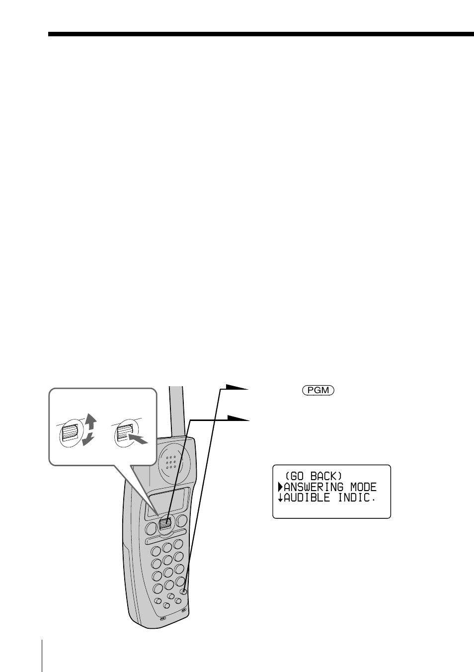 Selecting the answering mode | Sony PP-A2780 User Manual | Page 64 / 100