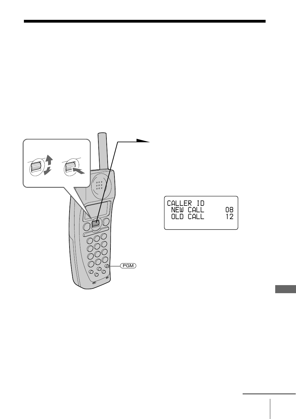 Looking at the caller id list, Viewing the caller id list | Sony PP-A2780 User Manual | Page 77 / 100