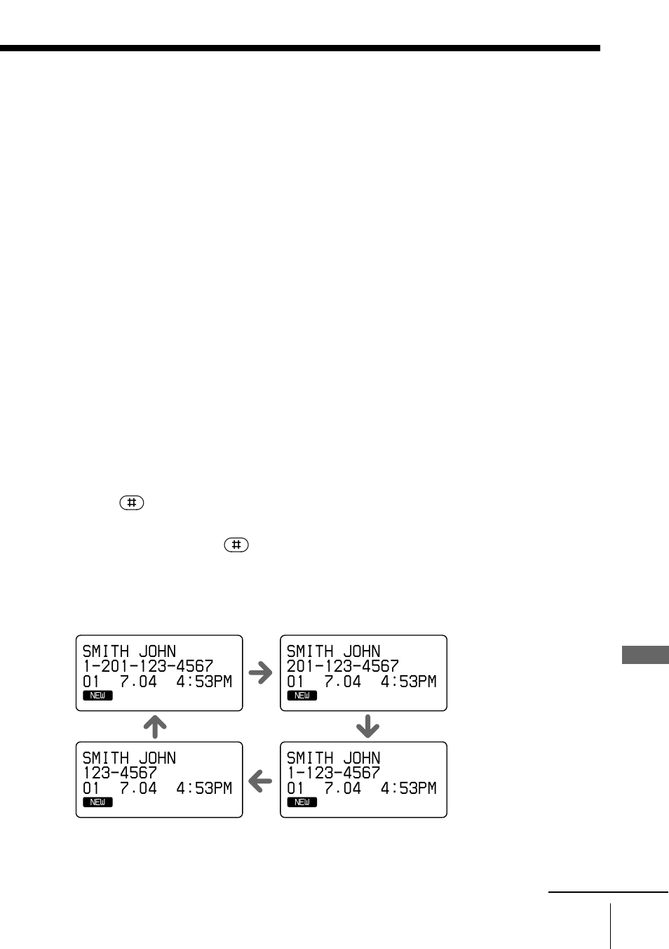 To change the number of digits of the phone number, Caller id features 83 | Sony PP-A2780 User Manual | Page 83 / 100