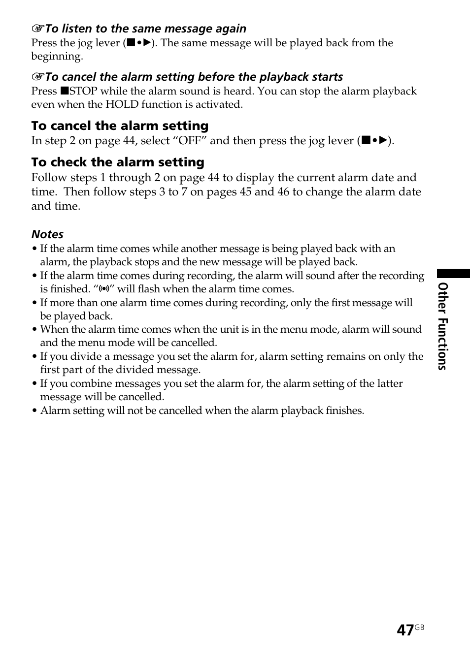 Sony ICD-ST20 User Manual | Page 47 / 68