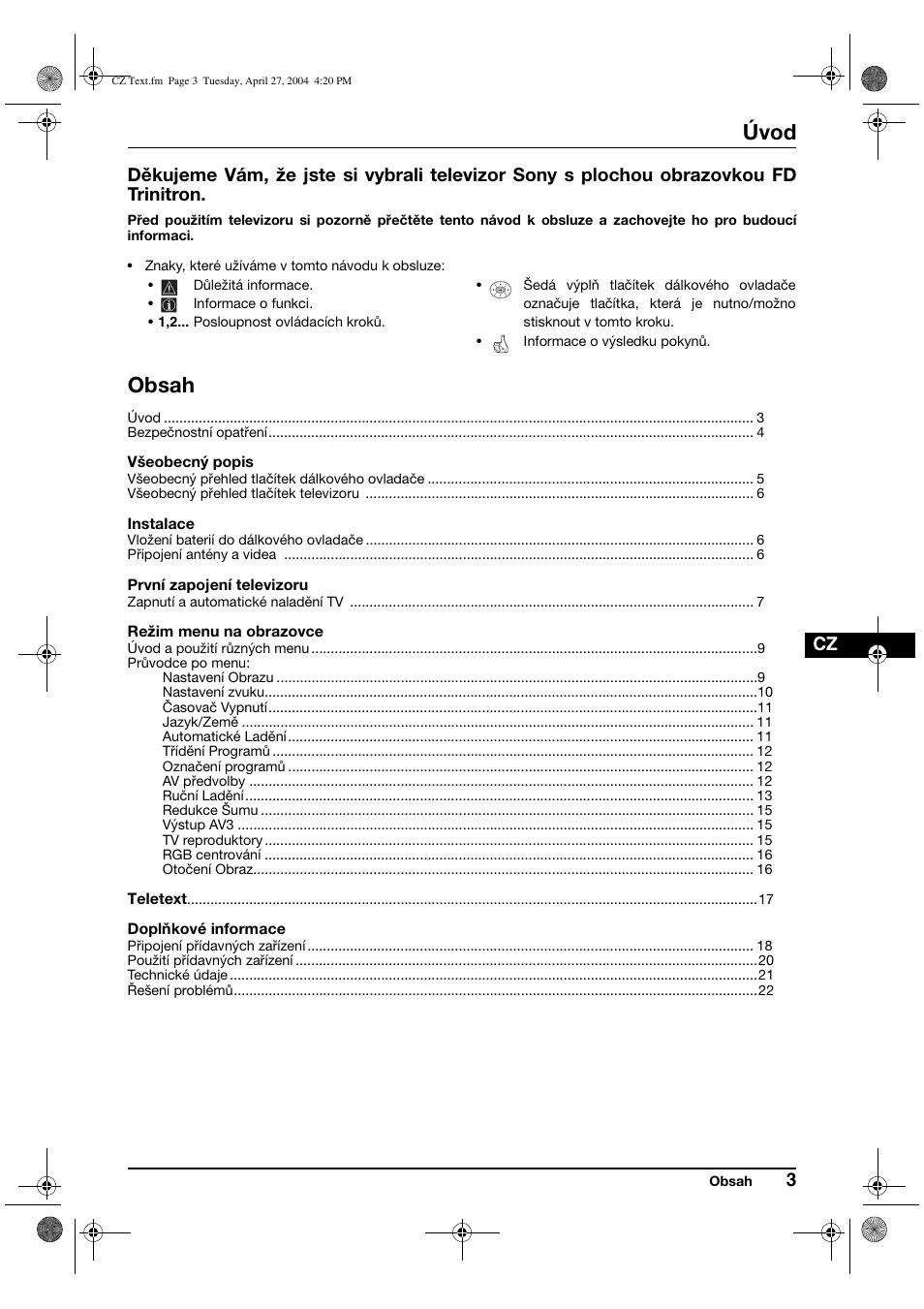 Sony KV-29CS60K User Manual | Page 43 / 124