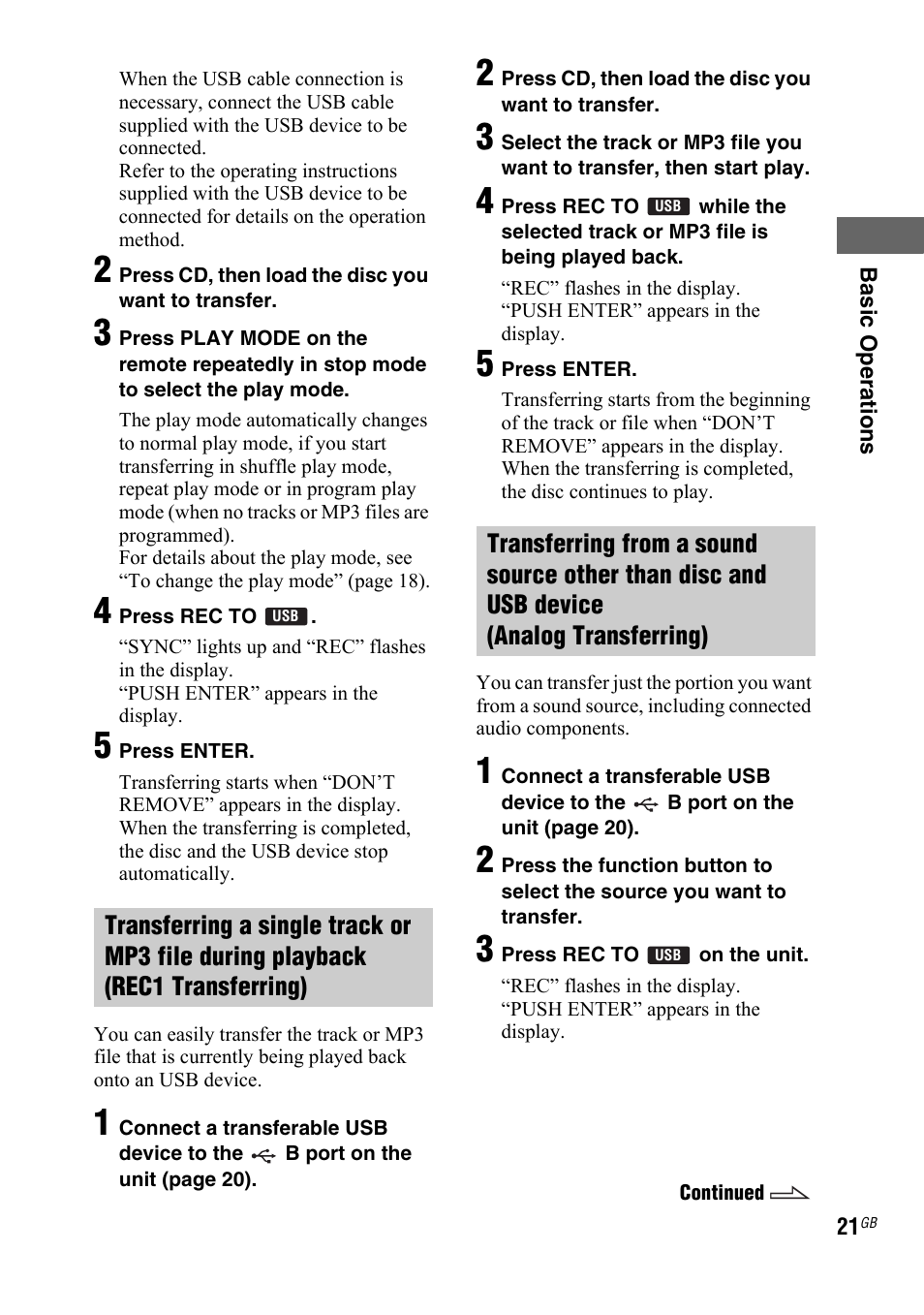 Sony 4-130-433-13(2) User Manual | Page 21 / 56