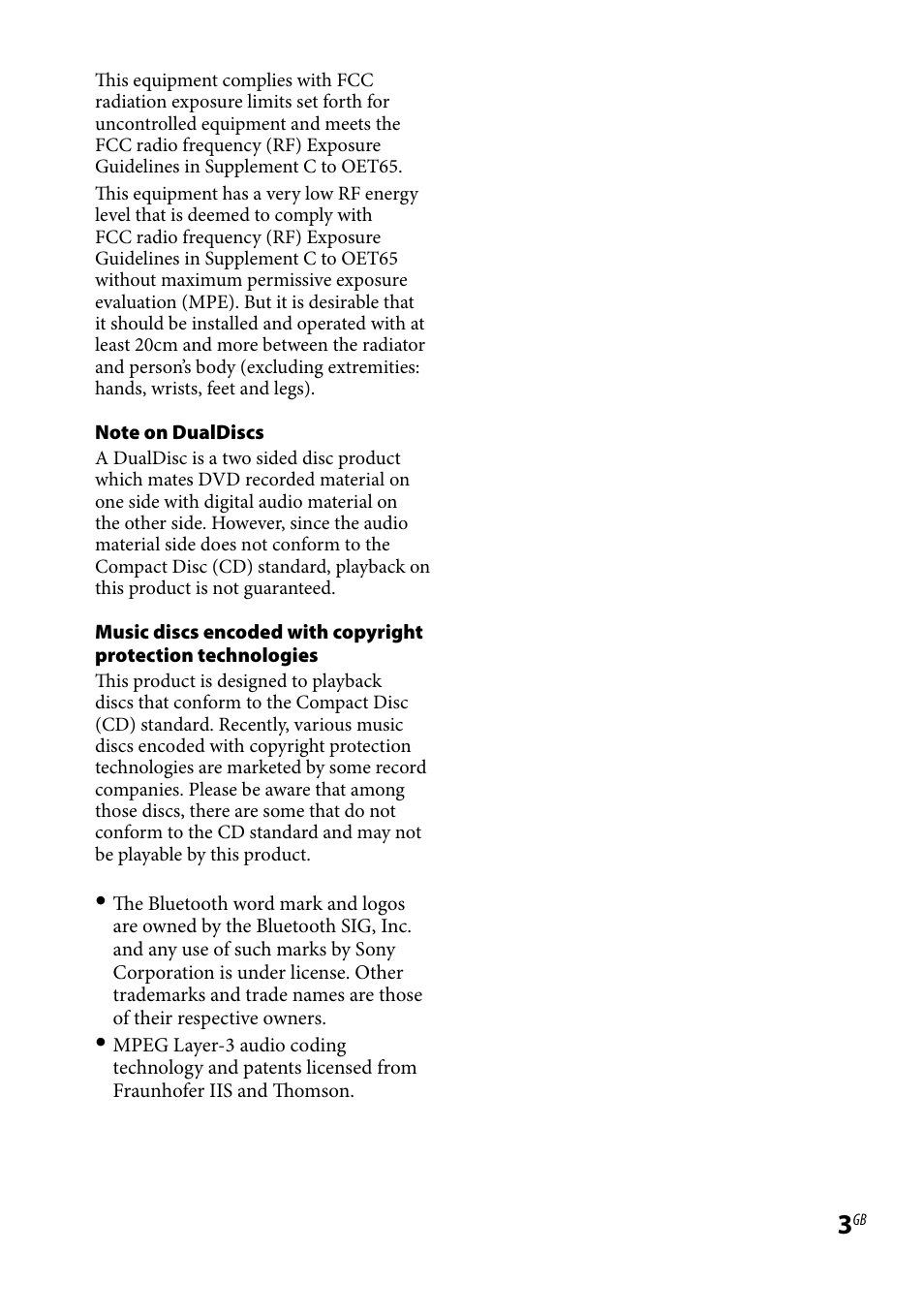 Sony CMTBX5BT User Manual | Page 3 / 36