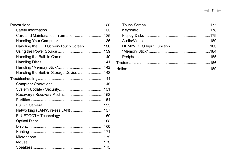 Sony VPCL2 User Manual | Page 3 / 190