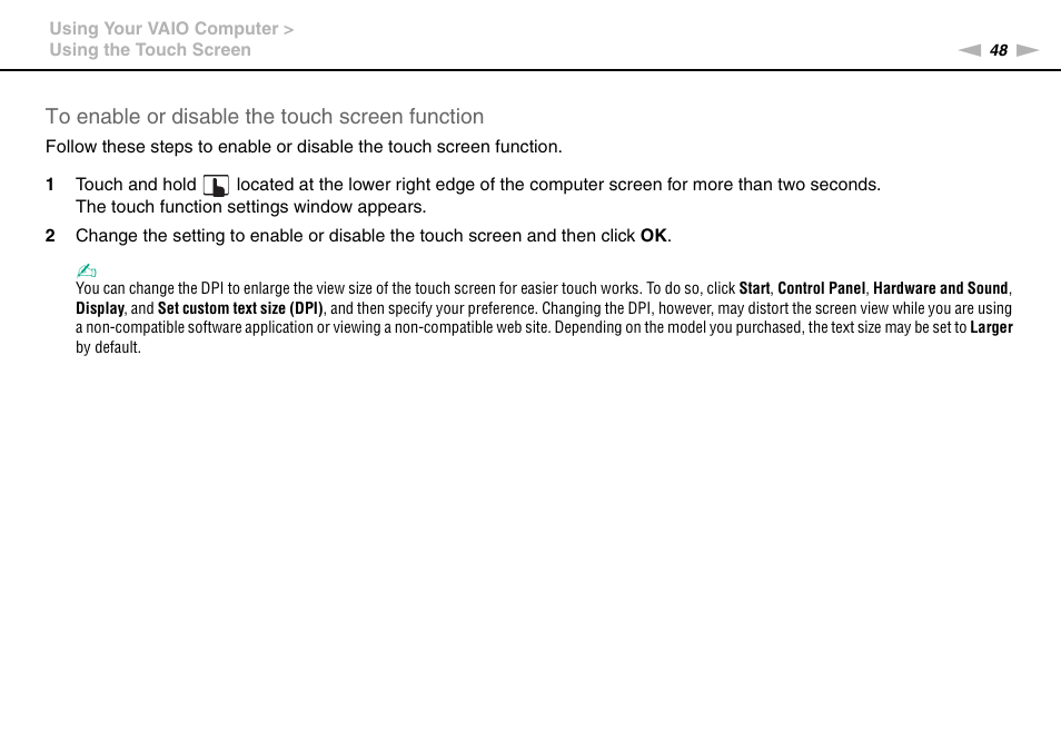 Sony VPCL2 User Manual | Page 48 / 190