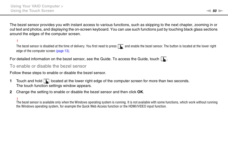 Sony VPCL2 User Manual | Page 50 / 190