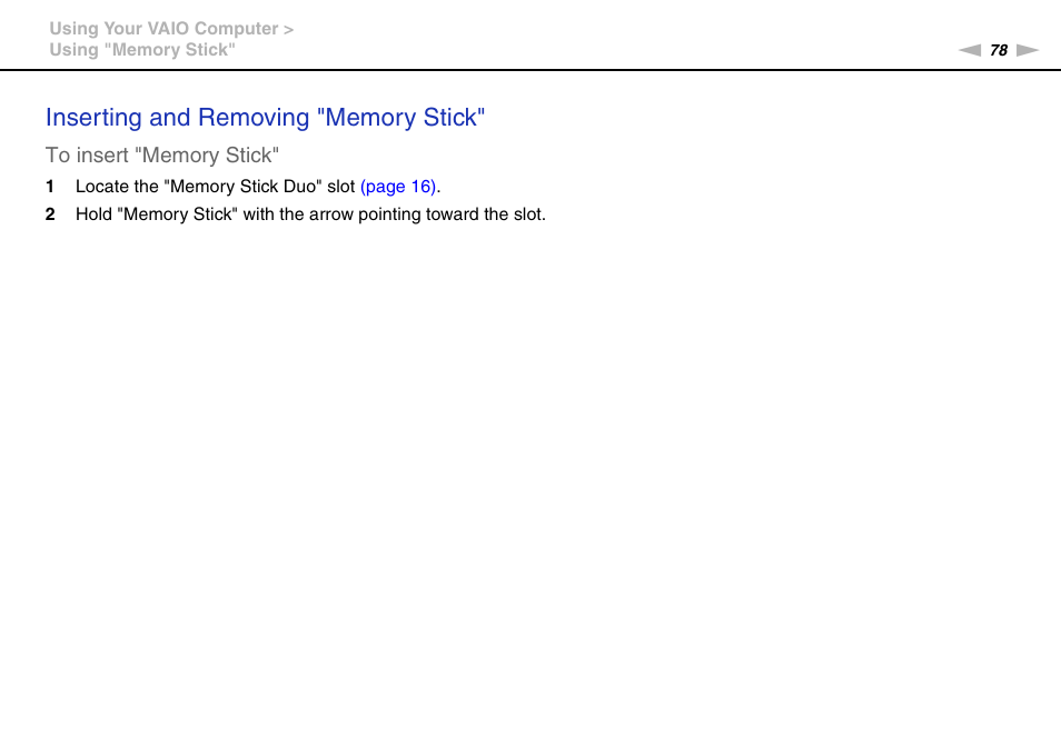 Sony VPCL2 User Manual | Page 78 / 190