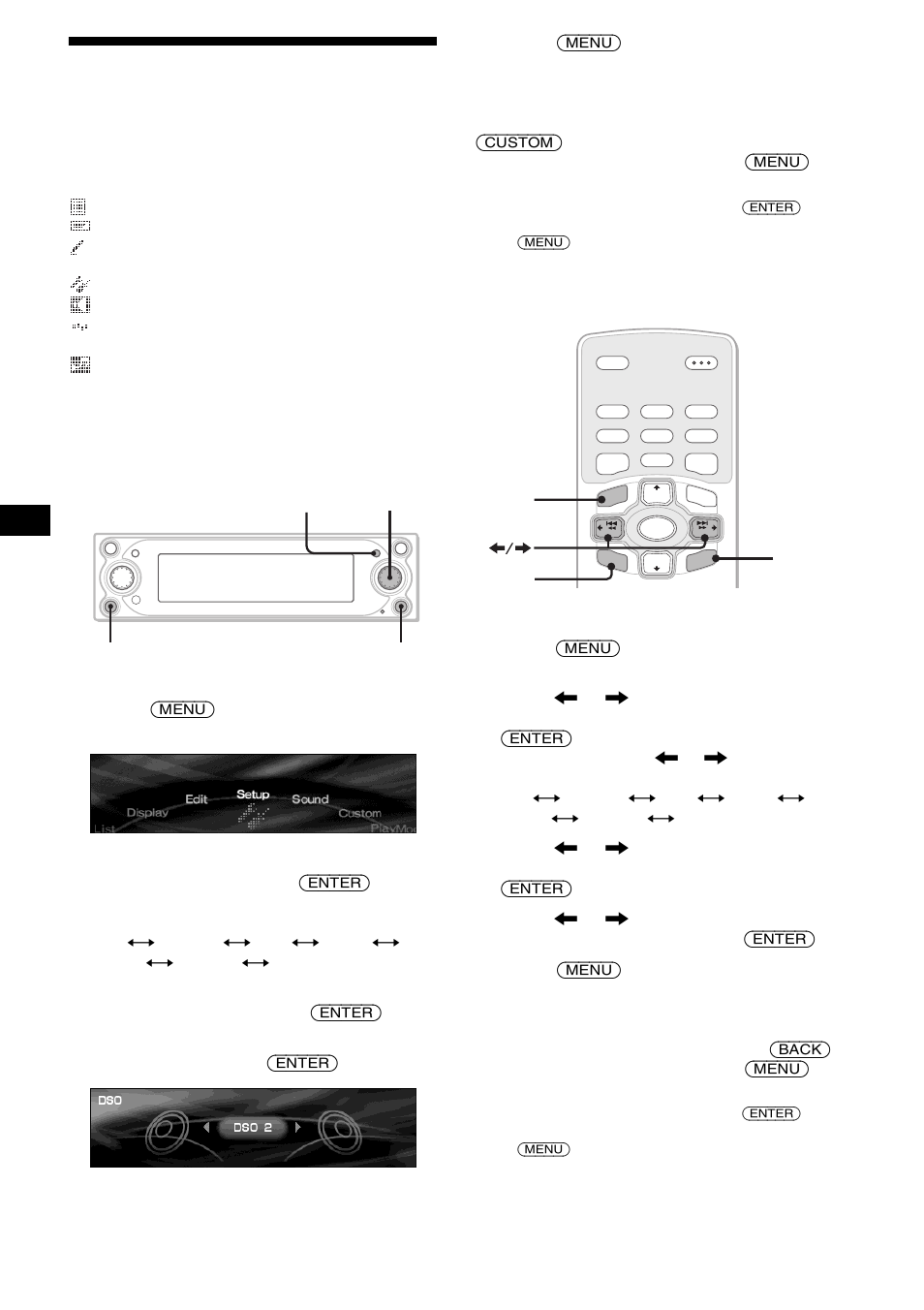Basic operations, 10 basic operations | Sony CDX-M9905X User Manual | Page 10 / 136