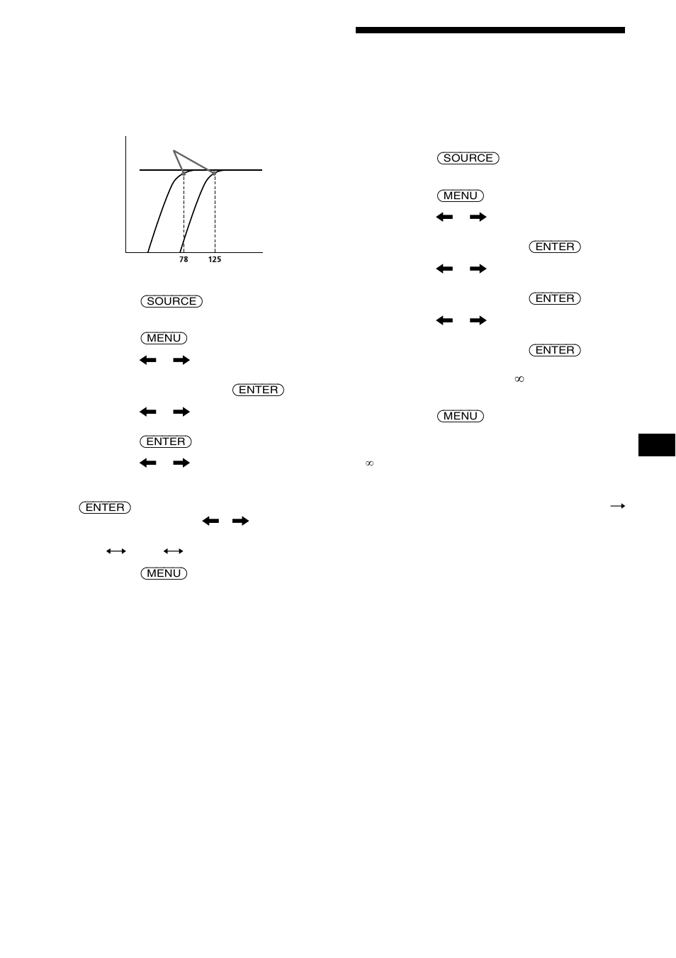 Hpf (filtro de paso alto), Sub woofer, Ajuste del volumen del altavoz potenciador de | Graves — sub woofer | Sony CDX-M9905X User Manual | Page 123 / 136